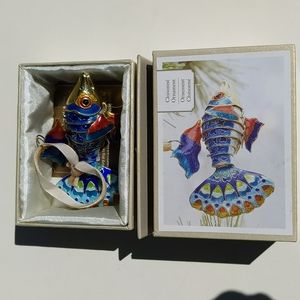 NEW Pier 1 Imports Christmas decorations ornament with original box